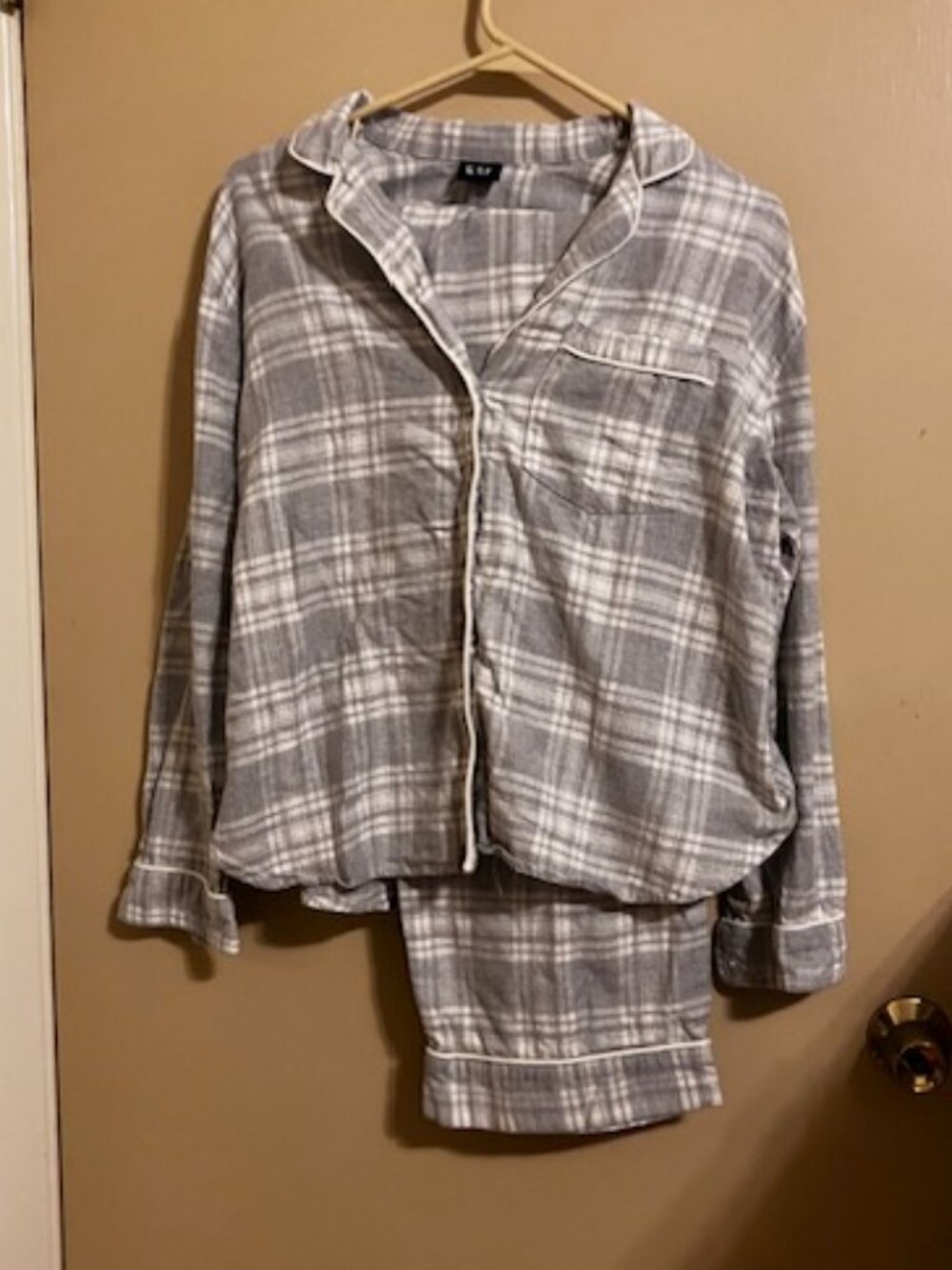 Gap Gray Flannel Pajamas Set